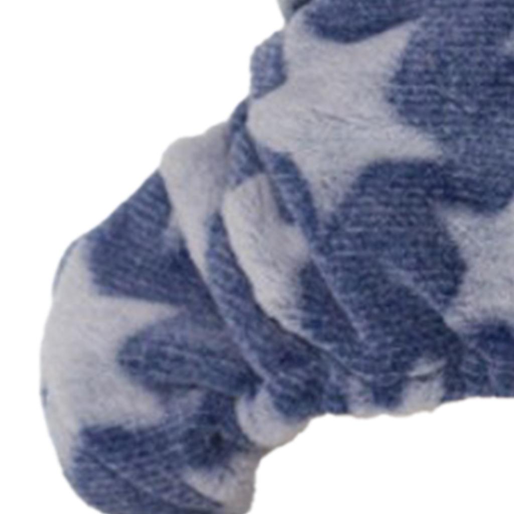 Dog Fleece Clothes Star Pattern 4 Legs Coral Fleece Puppy Hoodie for Autumn Winter Blue M