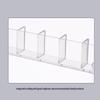 5/6 Grids Reusable Straw Holder, Kitchen Countertop Storage Rack With Strong Double-Sided Tape, Suitable For Countertops Cabinet
