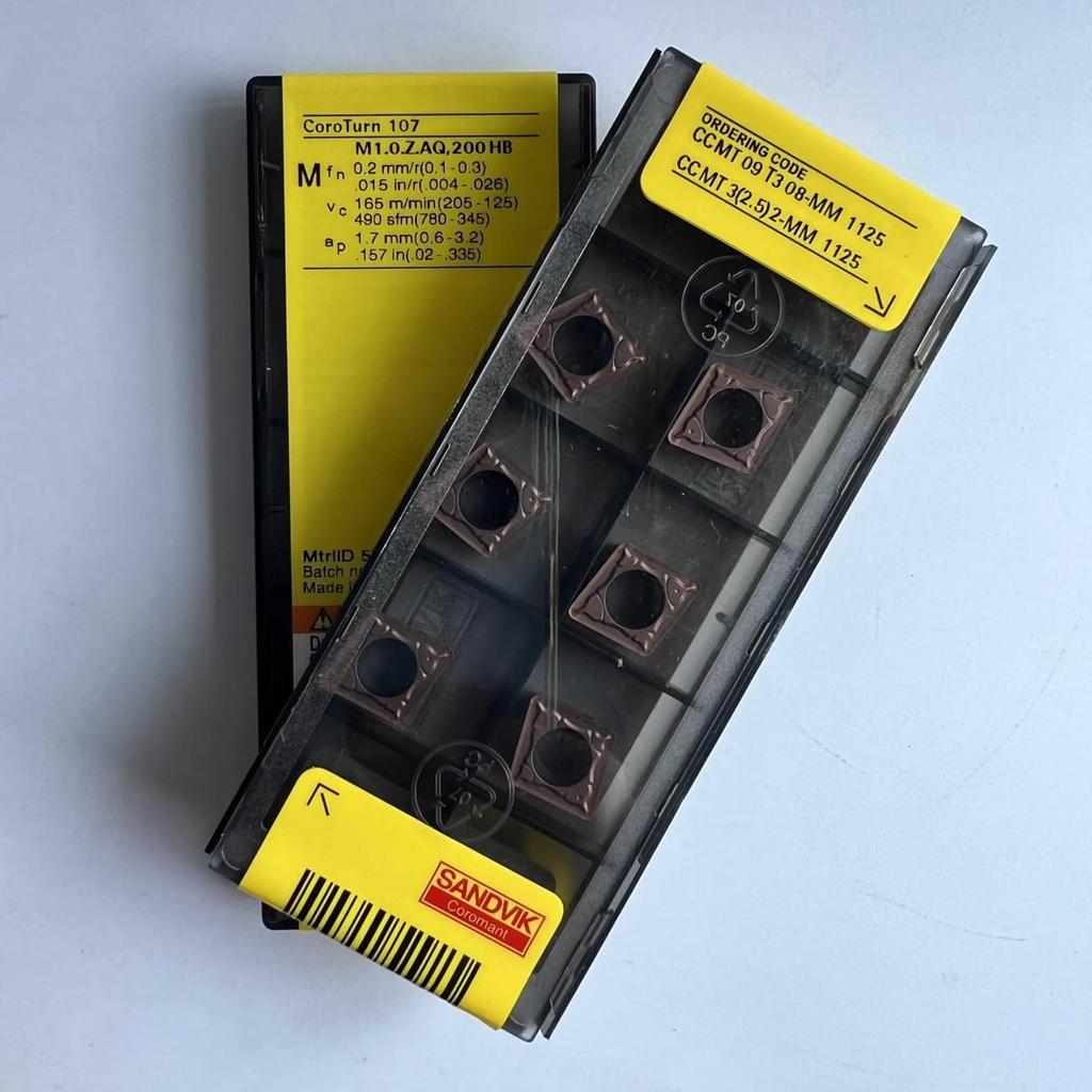 Original Sandvik / CCMT09T308-MM 1125  / CNC Lathe Carbide Blade 10 Pcs