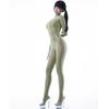 Full Body Cosplay Smooth Shiny Dance Tights [LOST-G] Tights, Sheer, See-Through, Sexy, Costume, Pantyhose, (GREEN, M)