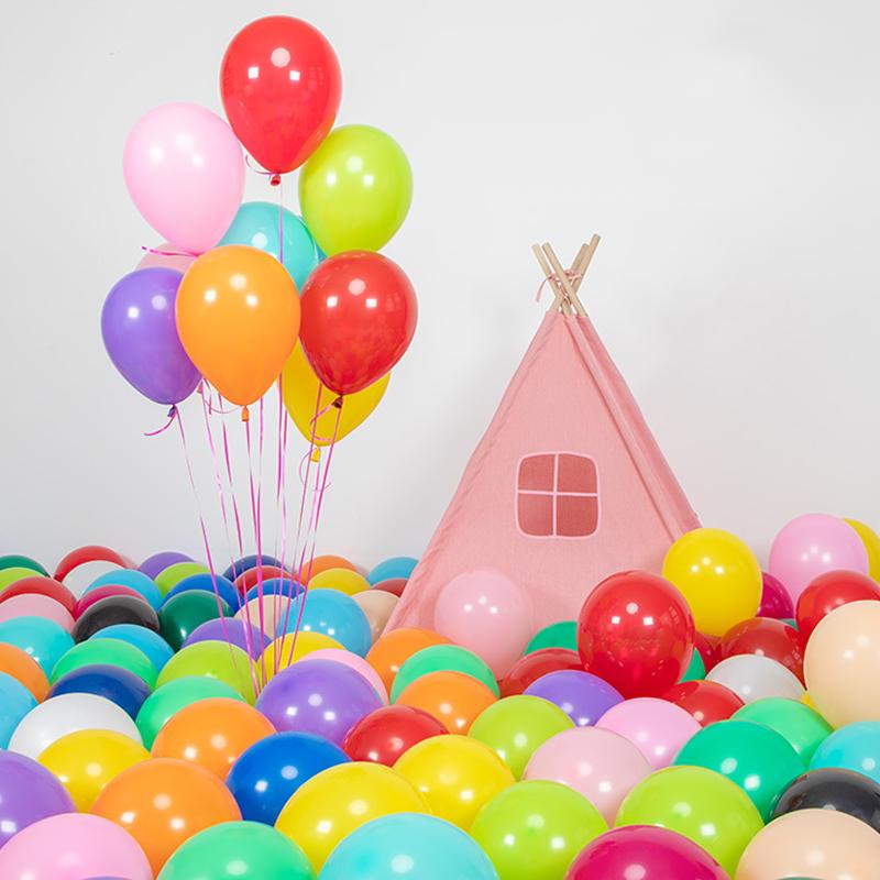 50/100pcs Round Rainbow Balloons Matte Balloon 5inches Wedding Happy Birthday Holiday Unique DIY Decoration Supplies TMZ