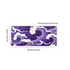 Purple And White Ocean Print Gaming Mouse Pad 2mm Nonslip Rubber Sewn Side Long Keyboard Gaming Pad Office Mat Large Desk 11