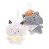 Soft Keychain Cartoon Wolf Sheep Pendant Keychain Squeak Toy Plush Stuffed Key Chains Bag Decorations Couple Friends Kids Gift