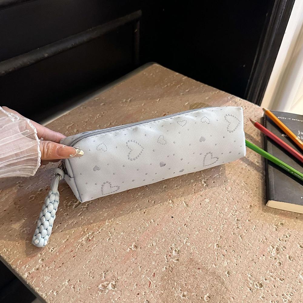 Large Capacity Pen Bag Canvas Pencil Pouch Multi-functional Pencil Case  Gift