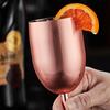Stainless Steel Red Wine Glass, Single Layer Goblet, Large Capacity, Drum Shaped, Drop-resistant Wine Glass, 250ml, Agave Cup