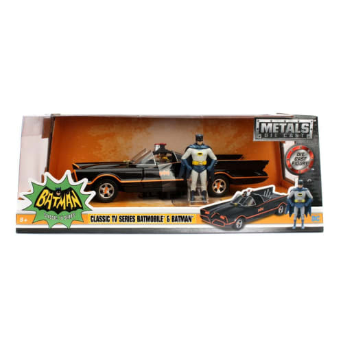 1:24 1966 CLASSIC TV SERIES BATMOBILE WITH BATMAN Batmobile JADA Diecast Car