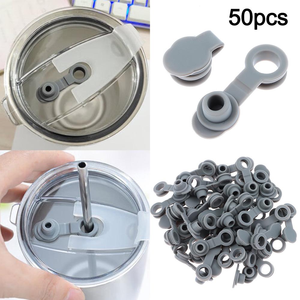 

Replacement Lids Straw Hole for Ozark for Trail for Rtic for Yei Bottle Straw Plug Grommets Stopper 50pcs