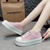 Fashion Pink Canvas Shoes Women Skate Shoes Comfort Women's Vulcanize Shoes Platform Sneakers for Women 2025 Zapatillas De Mujer
