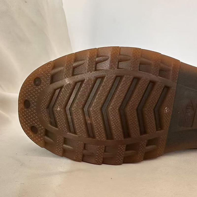 Unisex High-Top Rubber Rain Boots - Protective Water-Resistant Shoes for Outdoor Activities and Fishing