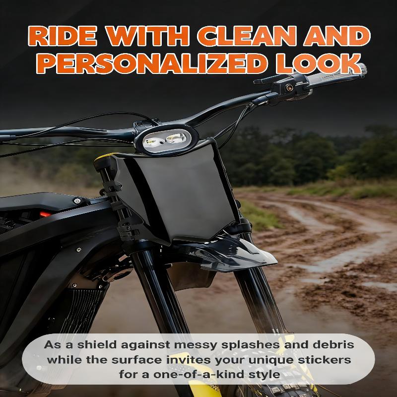 Electric Dirt Bike Number Plate Front Upgrade Replacement Sturdy Panel for High Speed Motocross Off Road Trail Sports Vehicles