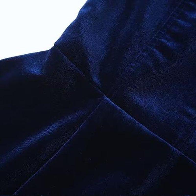 Kaslead New Arrival Women's Clothing Fashion Style Fashion Silm Simple and Short Velvet Tube Top Dress