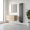 Luxrad Azure bathroom radiator 150x33.2 cm matt black STR ZDC 416 W