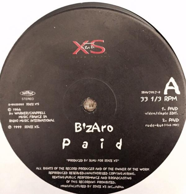 

12inch Record B ZARO - Paid SBHV70278 State XS 1999 Japan Rap & Hip-Hop/R&B