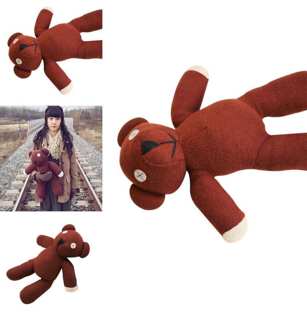 Mr Bean Teddy Plush Doll Brown 23cm Soft Stuffed Figure For Kids Gift And Novelty