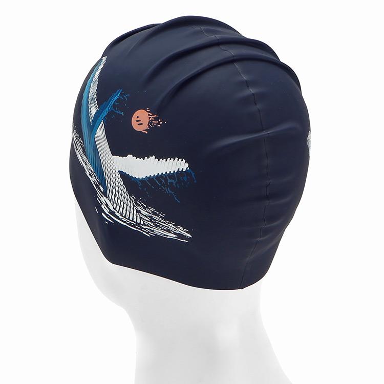 Seuweibeu Playwhale Silicone Swim Cap Navy (Sw-Cs083)