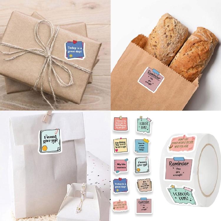 500Pieces Motivational Sticker Water Resistant Sticker for Notebook Journal Phone Case Laptop Children Reward Sticker
