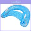 Sparkling Inflatable Water Backrest Floating Bed For Adults Thickened Pvc U-shaped Floating Row Wholesale 100 Pink