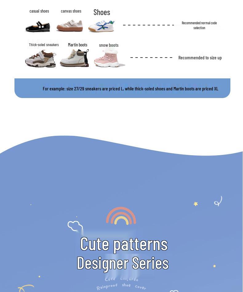 Mei Kids' Waterproof Non-slip Rain Shoe Covers for Boys & Girls - Durable, Thickened Overshoes.