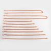 Vinterly Cuban Chain Pure Copper Bracelets for Men Women Adjustable Lobster Clasp Punk Anti-scratch 7-10.5 Inch Jewelry Charm