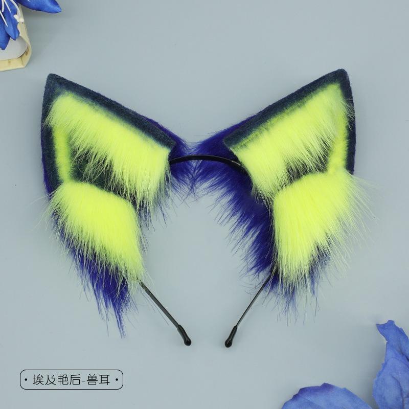 

Аниме симуляция кошка животное ухо головной убор зверь хвост кос пропс Animal Crossing кошачьи уши ободок кошачий хвост аксессуары