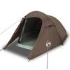 Tunnel Tent for 3 Persons Brown Waterproof