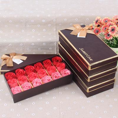 18 Stücke Duftenden Rose Blume Blütenblatt Bad Körper Seife Hochzeit Party Geschenk