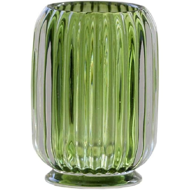 

Прозрачный стеклянный держатель для зубных щеток | Прозрачный стаканчик-подставка для кистей для макияжа и зубных щеток для прикроватной тумбочки, ванной комнаты, туалетного столика зелёный