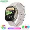 SACOSDING 2.04 Inches 368*448 Pixels AMOLED Screen Large Screen BT Call Voice Assistant Fitness Tracker Smart Watch for Men Women