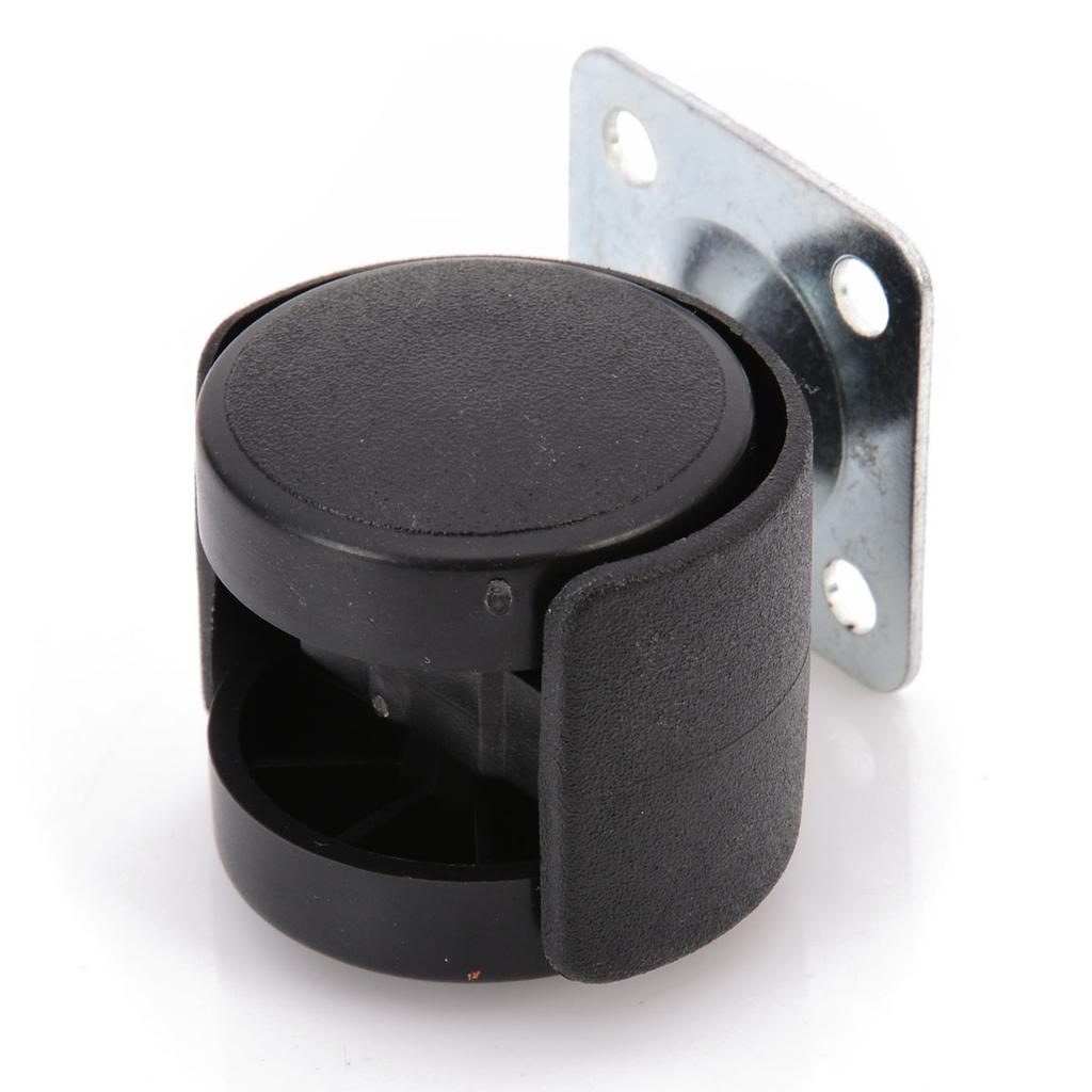 YH Black 30mm Swivel Plate Caster Nylon Wheel Chair Table Castor Replacement