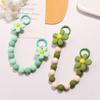 Ins Colorful Beaded Bracelet Flower Pendant Phone Chain Phone Holder Case Chain Flower Anti-Lost Chain Hanging Jewelry