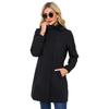 Spring and Autumn Detachable Hat Water Repellent Windbreaker Women's Solid Color Long-sleeved Thin Jacket Casual Women's Clothing