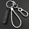 Jewelry Weave DIY Bag Pendant Key Chain Phone Number Plate Keyring Leather Anti-lost Car Keychain