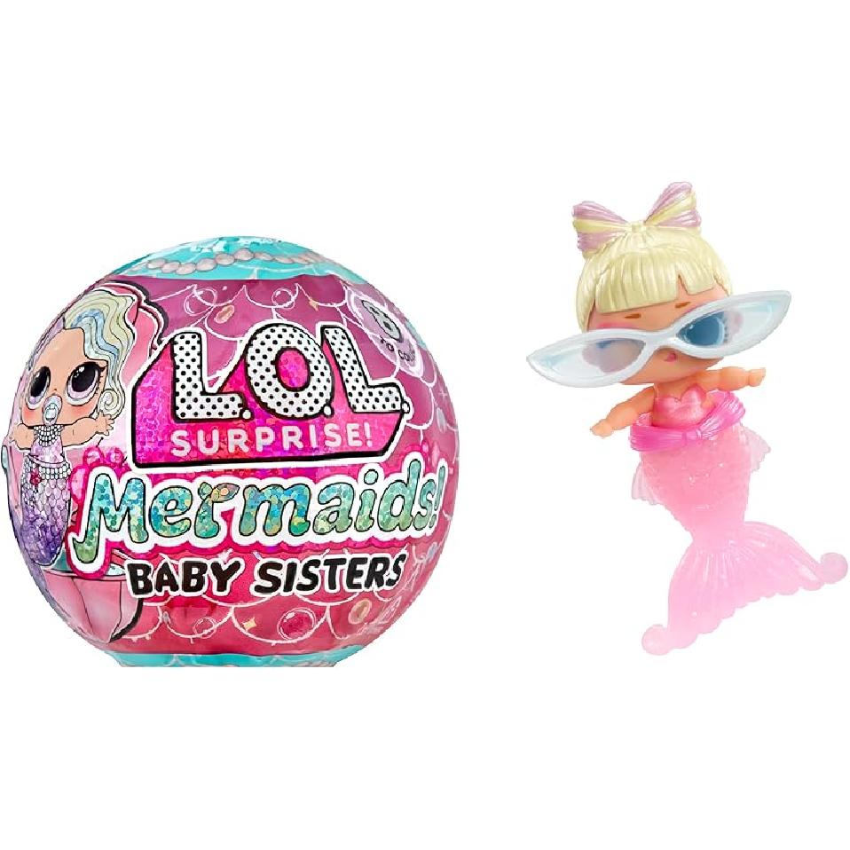 Good productMermaids Baby Sisters with Color Change Tail, 8 Dolls to Collect, Fashion Accessories, Great Gift for Kids Ages 4+