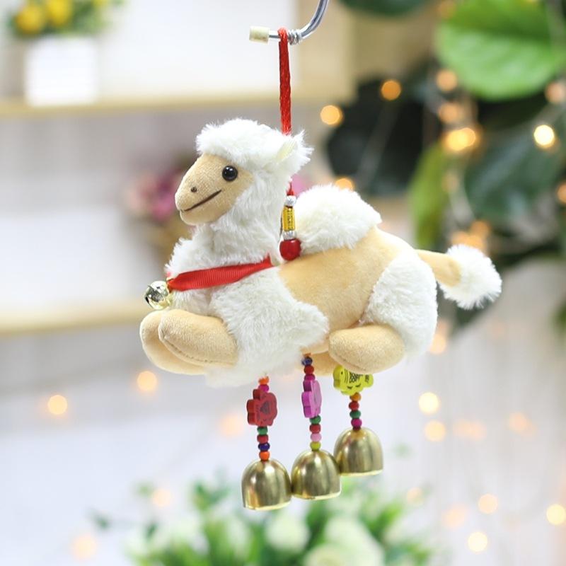 Niedlicher Tier Schlüsselanhänger Anhänger Haarball Kamel Dunhuang Kamel Puppe Xinjiang Gansu Tourismus Souvenir