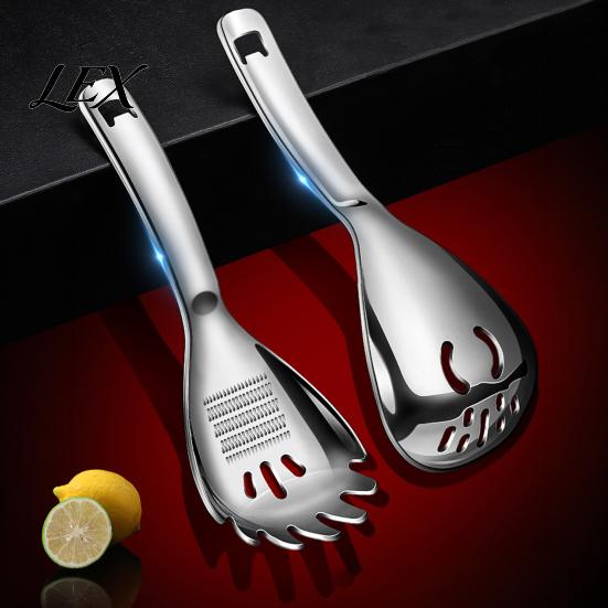 Heavy Duty Stainless Steel Strainer 5-in-1 Cooking Spoon, Multifunctional Kitchen Dishwasher Safe Accessory Tools for Potato Garlic Masher,