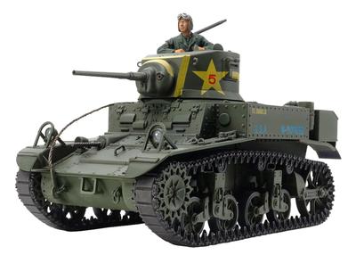 Tamiya 1/35 Militär-Miniaturserie Nr. 360 Amerikanischer Leichter Panzer M3 Stuart Späte Produktion Plastikmodell 35360