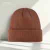 Solid Color Simple Knitted Hat for Women Autumn and Winter Warm Woolen Hat New Pullover Hat  Versatile Cold Hat for Men