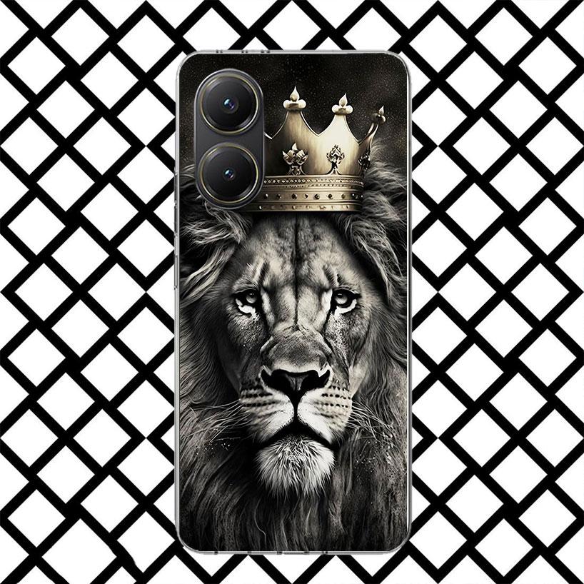 

Lion Male Cub King Phone Case for Xiaomi Poco F7 Ultra X7 X6 X5 Pro X4 Gt M8 M7 Redmi 15 15C 13 13C 12 12C Soft Cover Fundas Poc Redmi 10C