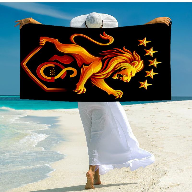 Galatasaray Fashion Beach Towel: Ideal for Summer Adventures Soft, Absorbent and Quick Drying Suitable for Swimming and Bathing