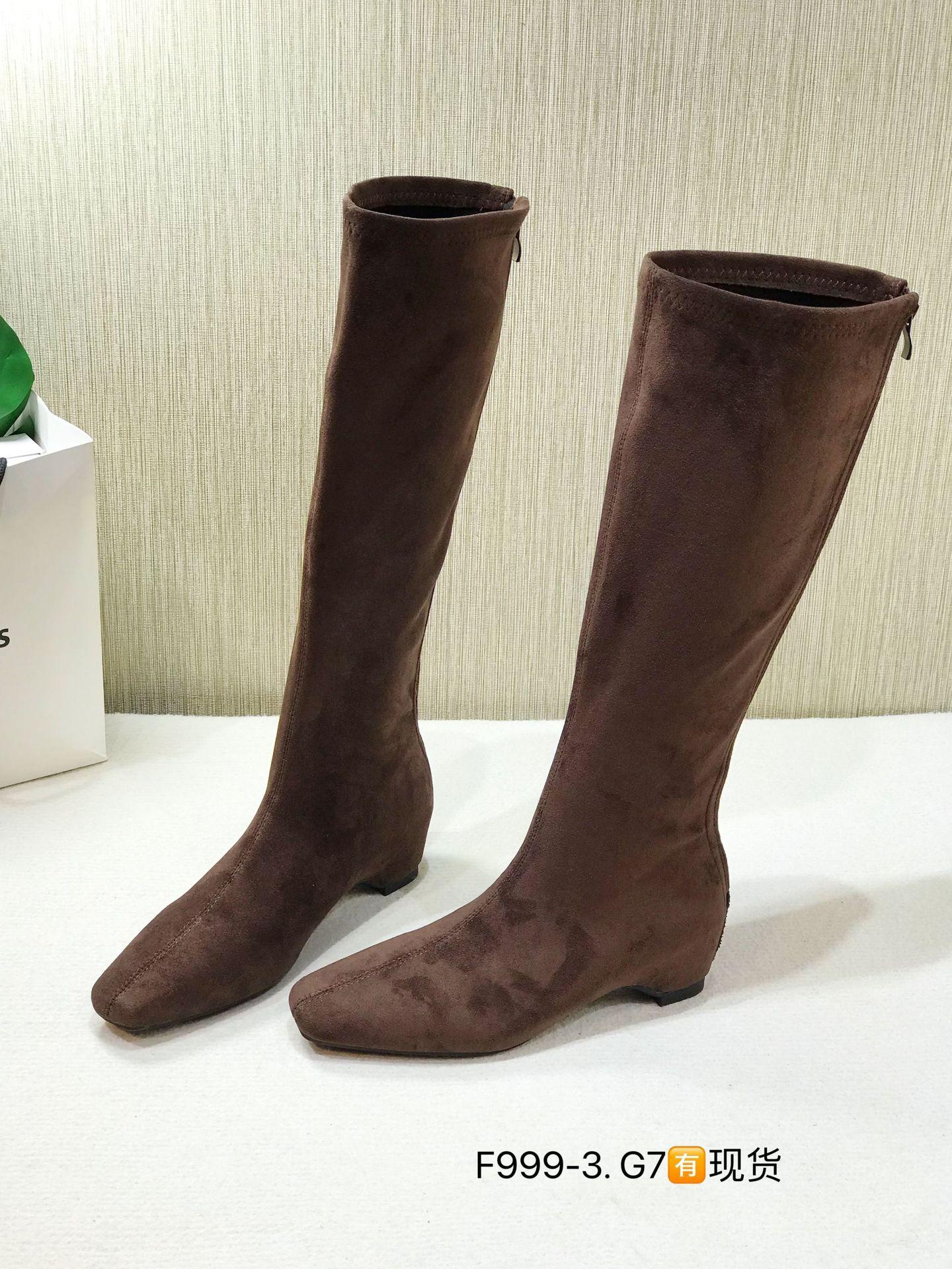 

F999-3 нишевые квадратные ретро ботильоны осень-зима 2025 универсальные ботинки одиночные ботинки маленькие ботильоны ковбойские сапоги на высоком каблуке 39 темно-коричневого