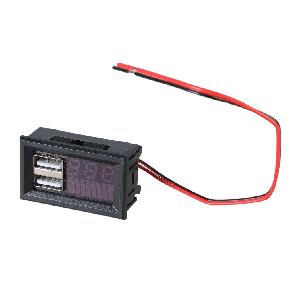 LED Digital Display Voltmeter Battery Tester Panel Voltage Tester Monitors for DC12V Car Motorcycles Mini Voltage Meter