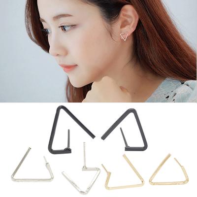Temperament Fashion Simple Opening Triangle Earrings Geometric Simple Female Earrings Jewelry