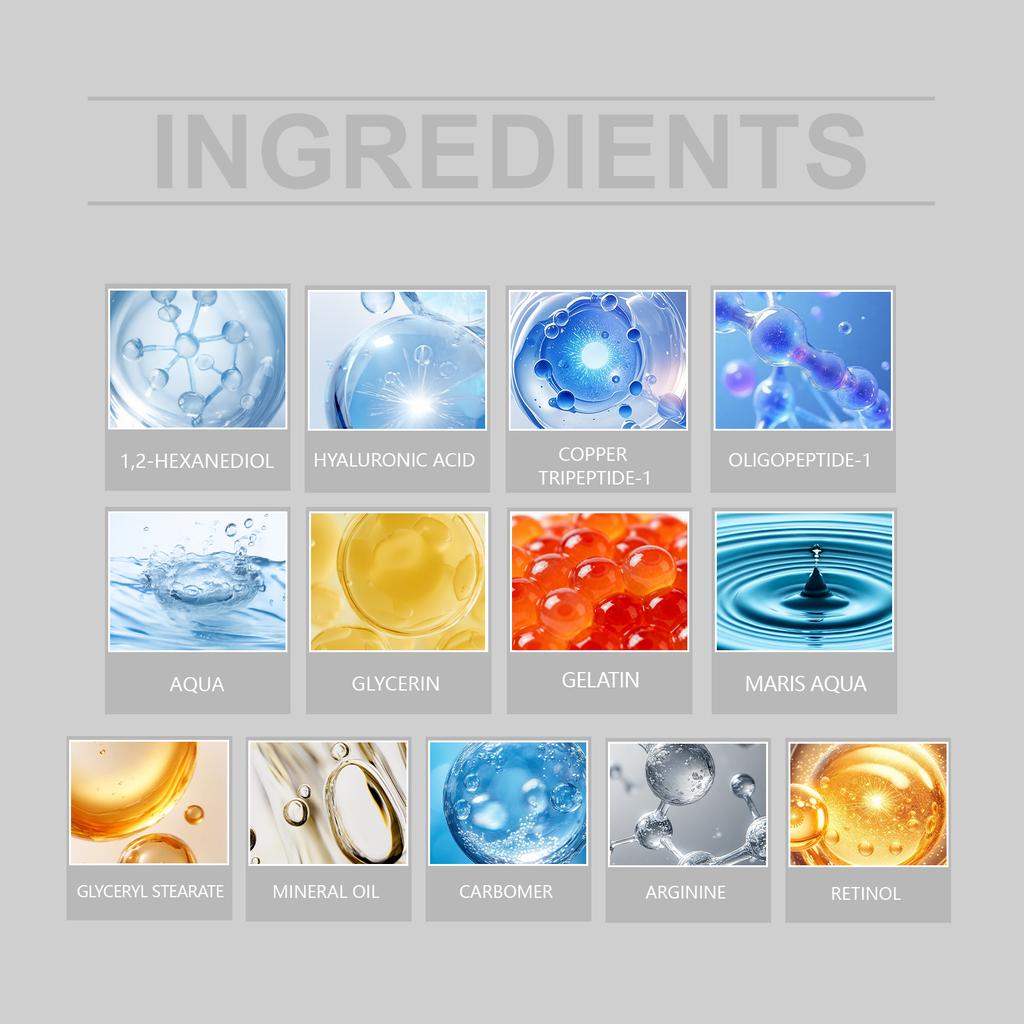 Blue Copper Peptide Serum Moisturizing Nourishing Serum Liquid Peptide Collagen Serum Cream And Lotion