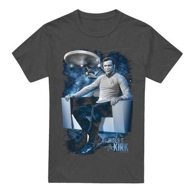 STAR TREK Camiseta Unisex para Adulto Cadeira de Capitão