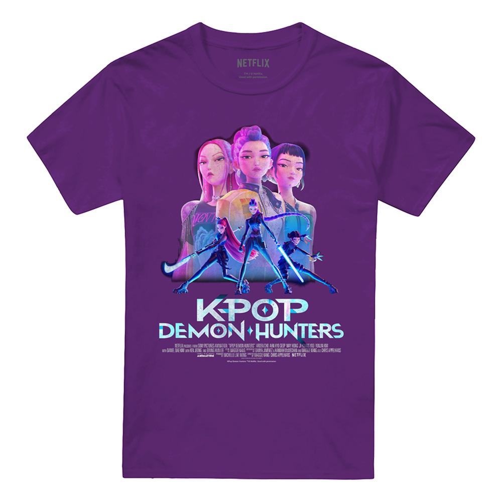 K-Pop Demon Hunters Unisex Adult Huntr/X Poster T-Shirt