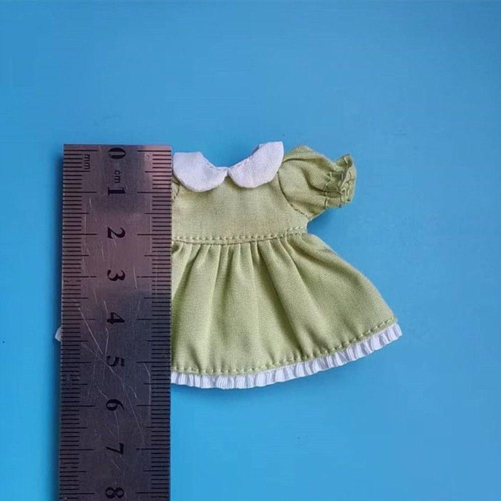 Fashion Dolls Outfits Dresses Puff Sleeve Doll Clothes Skirt  1/11 OB11 Dolls/1/12 BJD