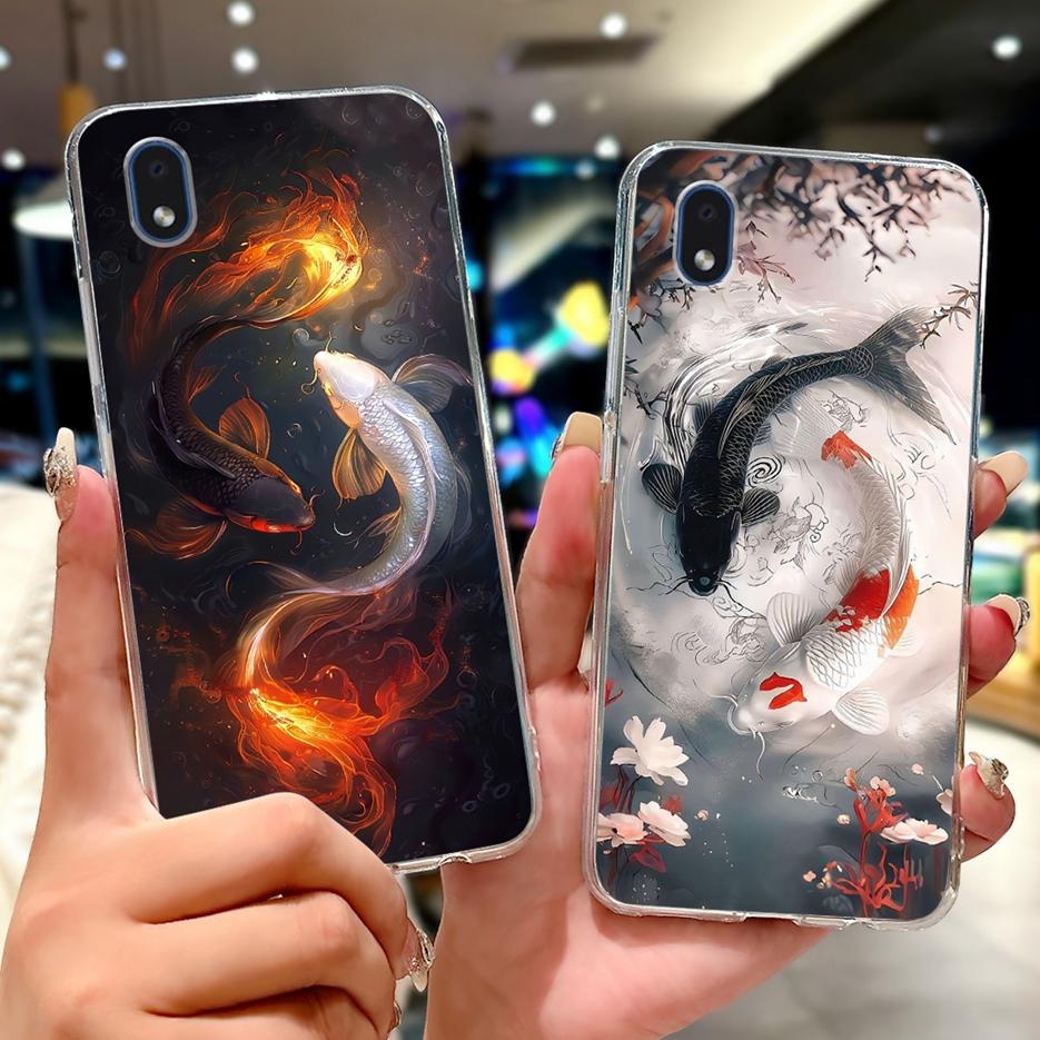 For Samsung Galaxy A01 Core Case SM-A013F Stylish Painted Cover Soft Slim Phone Case For Samsung A01 M 01 Galaxy M01 Core Fundas