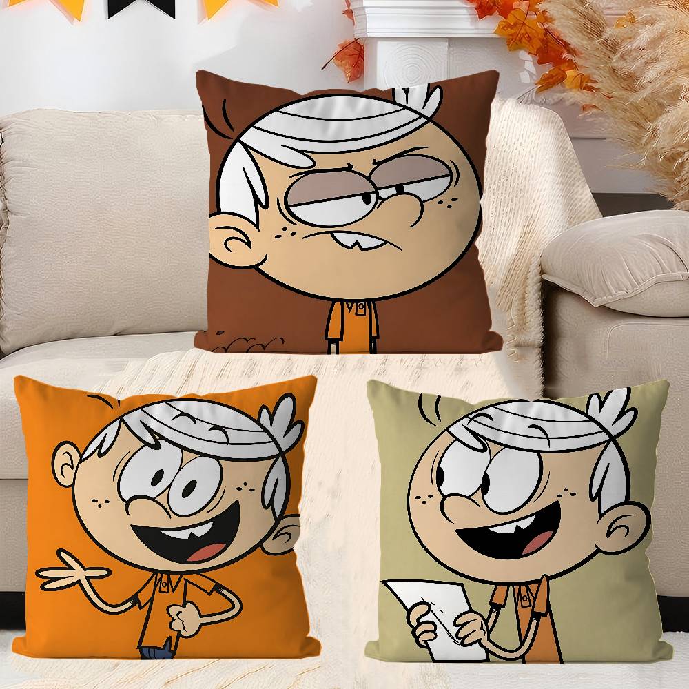 Anime The L-loud House Pillow Gifts Home Office Furnishings Bedroom Sofa Car Cushion Cover Case 45x45cm