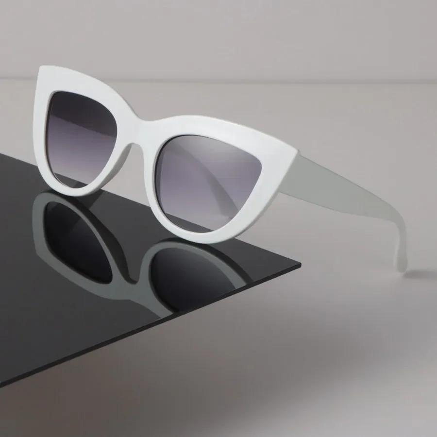 Luxury Mirror Cat Eye Sunglasses Women Men Designer Sun Glasses Retro Female Male Casual Colors