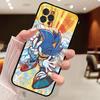 Game Sonic Movie Anime Phone Case For Iphone 17 16 15 14 13 12 11 Pro Max Plus Black Shell Cover Case